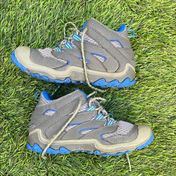 Merrell Kids' Gray and Blue Hiking Boots - Picture 10 of 10